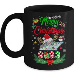 Merry Cruisemas 2023 Christmas Santa Reindeer Cruise Funny Mug, Santa Reindeer Cruise Mug, Christmas Gift Mug For Cruise