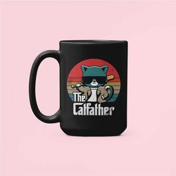 The Catfather Mug, Cat Lover Gift, Cat Dad Cup, Crazy Cat Man, Cute Cat Present, Best Cat Dad Ever, Funny Cat Gifts, Cat