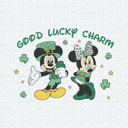 Micky Minnie Good Lucky Charm SVG