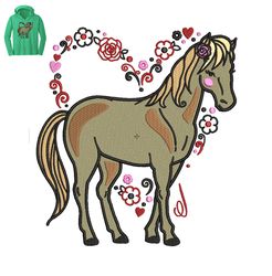 Best Horses Embroidery logo for Hoodie T-Shirt,logo Embroidery, Embroidery design, logo Nike Embroidery