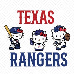 Hello Kitty Texas Rangers Baseball