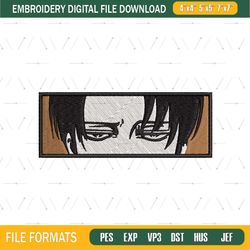 Levi Ackerman Eyes Anime Embroidery Design png