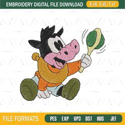 Baby Clarabelle Cow Embroidery Design ,png