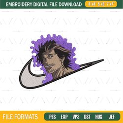 Captain Yami Nike Embroidery Design Png