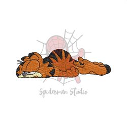 The Lazy Cat Garfield Embroidery Design