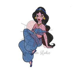Aladdin Princess Jasmine Embroidery Png