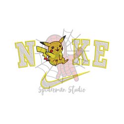 Nike Pikachu Embroidery Design Png