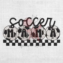 Soccer Mama Ball Machine Embroidery Design