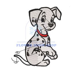 Cartoon Dalmatian Puppy Embroidery ,png