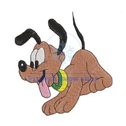 Happy Baby Pluto Dog Embroidery