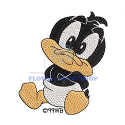 Infant Baby Daffy Duck Embroidery