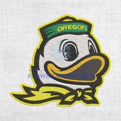 Oregon Ducks Mascot NCAA Football Logo Embroidery Design