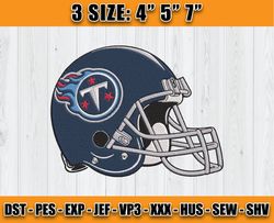 Helmet Tennessee Titans Embroidery, Titans Embroidery File, Titans Logo, Sport Embroidery