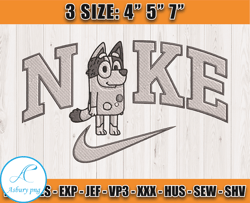 Nike X Aunt Trixie embroidery, Bluey embroidery file, embroidery pattern