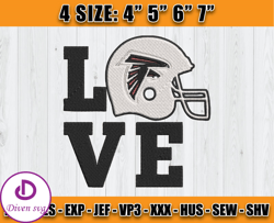 Atlanta Falcons Embroidery, NFL Falcons Embroidery, NFL Machine Embroidery Digital, 4 sizes Machine Emb Files -12-Diven