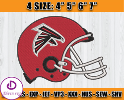 Atlanta Falcons Embroidery, NFL Falcons Embroidery, NFL Machine Embroidery Digital, 4 sizes Machine Emb Files -17-Diven
