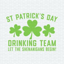 St Patrick's Day Drinking Team SVG