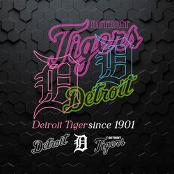Detroit Tigers Since 1901 Baseball Team SVG
