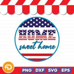 Home Sweet Home SVG, PNG, EPS, DXF Digital Download