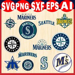 Seattle Mariners svg, Seattle Mariners logo, Seattle Mariners clipart, Seattle Mariners cricut, Seattle Mariners png