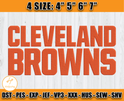Cleveland Browns Embroidery,Browns Logo Embroidery, NFL embroidery design, Logo sport embroidery, Embroidery Design