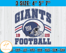 New York Giants Football Embroidery Design, Brand Embroidery, NFL Embroidery File, Logo Shirt 75