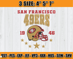 San Francisco 49ers Football Embroidery Design, Brand Embroidery, NFL Embroidery File, Logo Shirt 45