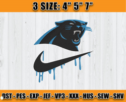 Carolina Panthers Nike Embroidery Design, Brand Embroidery, NFL Embroidery File, Logo Shirt 97