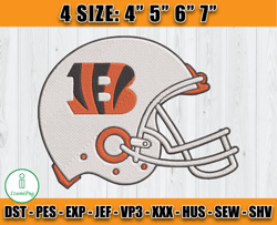 Cincinnati Bengals helmet Embroidery Design, Logo Bengals, NFL embroidery design