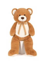 47 Big Teddy Bear Giant Stuffed Animal Plush Soft Toy ,Dark-Brown