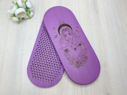 Yoga women gifts, Custom yoga gifts, Meditation gift, Wooden Sadhu Board with nails for foot massage