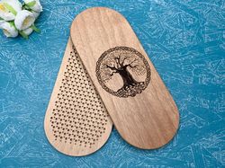 Meditation gift, Wooden Sadhu Board with nails for foot massage, Yoga women gifts
