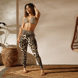 Leopard Print Animal Skin Pattern Yoga Leggings