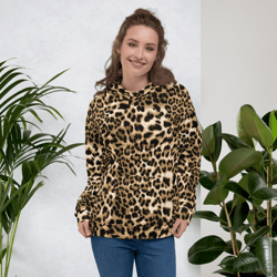 Leopard Print Animal Skin Pattern Unisex Hoodie
