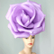 Vertical rose on hairband Lavender flower fascinator headband  wedding.jpg