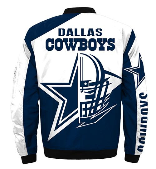 Dallas Cowboys Jacket Big Logo Custom Name, Dallas Cowboys Bomber Jackets, NFL Bomber Jackets