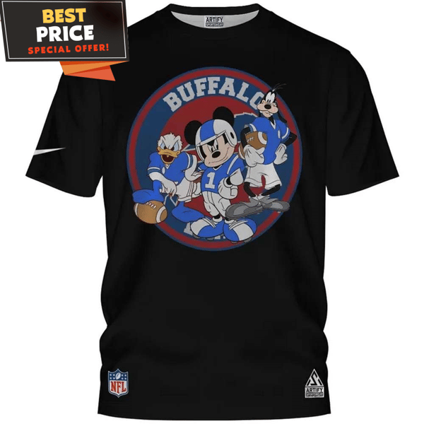 Buffalo Bills Mickey and Friends Black T-Shirt, Unique Buffalo Bills Gifts - Best Personalized Gift & Unique Gifts Idea.jpg