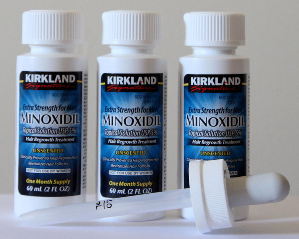 Kirkland Minoxidil 5 Percent Extra Strength Men Hair Regrowth Solution 3 Month