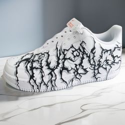 custom sneakers unisex casual white black luxury inspire shoes AF1 handpainted personalized gifts designer wearable art