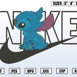 Nike X Stitch Embroidery Design, Lilo And Stitch Embroidery Machine Designs, Machine Embroidery Design, Instant Download