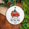 Our New Home Ornament, Personalized First Christmas in Our New Home Gift, 2023 First Home Gift, New House Ornament, House Warming Gift - 1.jpg
