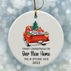 Our New Home Ornament, Personalized First Christmas in Our New Home Gift, 2023 First Home Gift, New House Ornament, House Warming Gift - 4.jpg