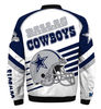 Dallas Cowboys Jacket Custom Name, Dallas Cowboys Bomber Jackets, NFL Bomber Jackets
