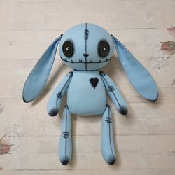 creepy bunny - handmade doll