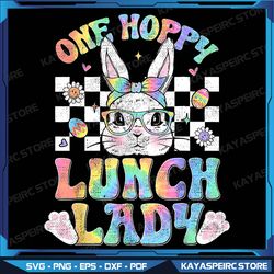 Cute Bunny Rabbit Face Tie Dye Png, Lunch Lady Easter Day Png, Easter Lunch Lady Png, Lunch lady Easter PNG