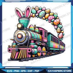 Railroad Bunny Train Easter Egg Easter Png, Easter Train Clipart, Easter Train Png, Easter Bunny Cut Files