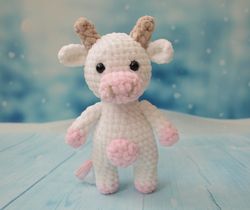 cow plush,cow toy,cow gift,girl's toys,handmade cow,stuffed animals,cow crochet