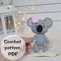 Crochet koala pattern, amigurumi koala pattern, koala stuffed animal, PDF crochet pattern, baby koala stuffed animal, Ko