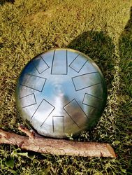 steel tongue drum, 12 inches.10 notes