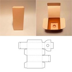 Light bulb box template, light bulb packaging, LED bulb box, lamp box, candle bulb box, SVG, PDF, Cricut, Silhouette